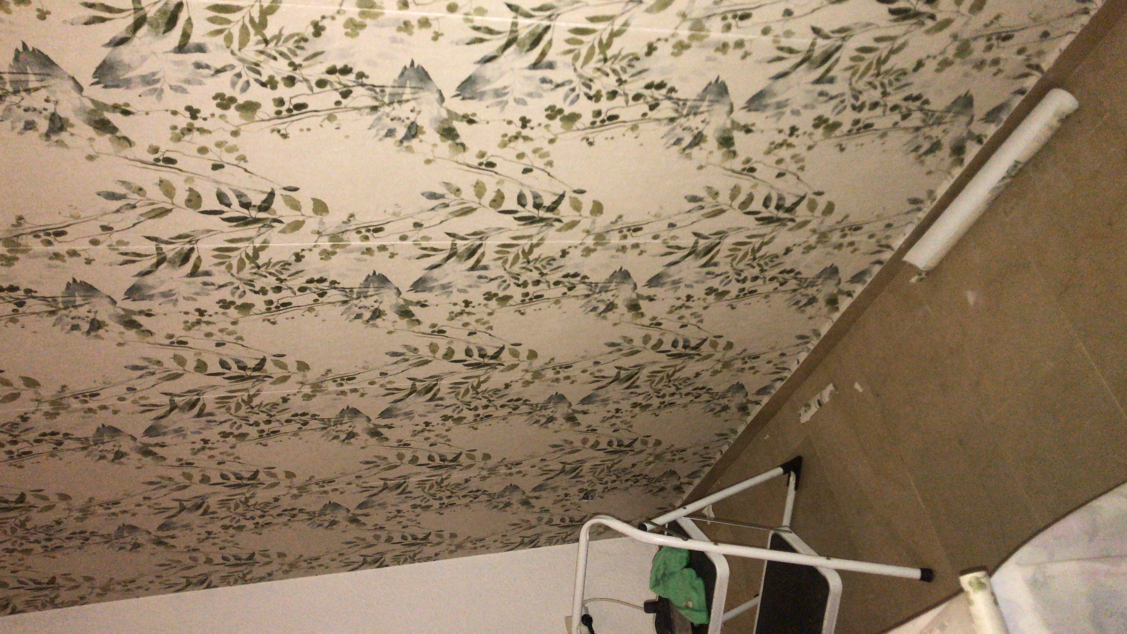 Instalación de papel pintado botánico decorativo en Granada